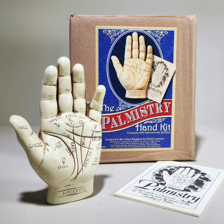 Classic Palmistry Hand, Fortune Telling, Occult Items, Wicca Supplies