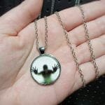 Glow-In-The-Dark, Trapped Soul Necklace, Gothic Jewelry