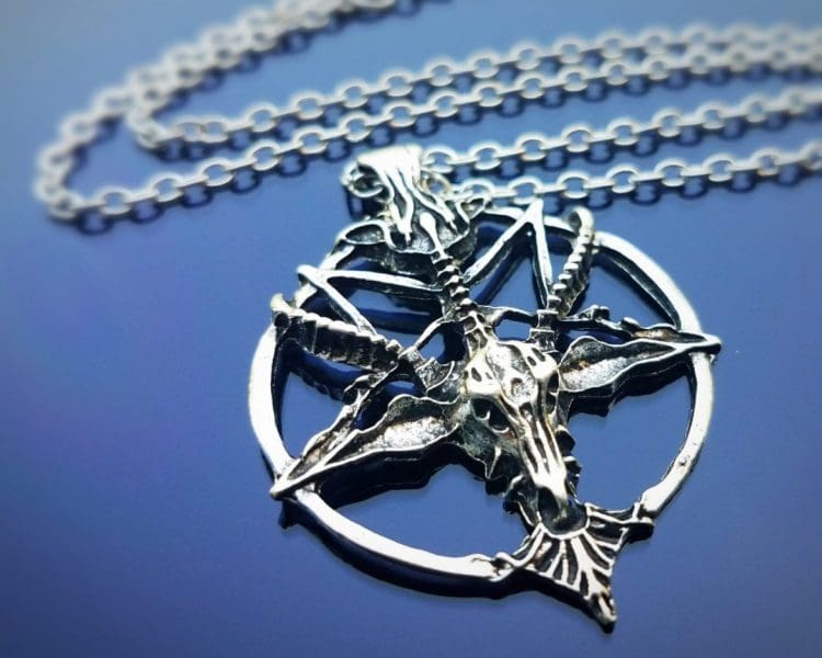 Baphomet Necklace, Occult Items, Pentagram Necklace