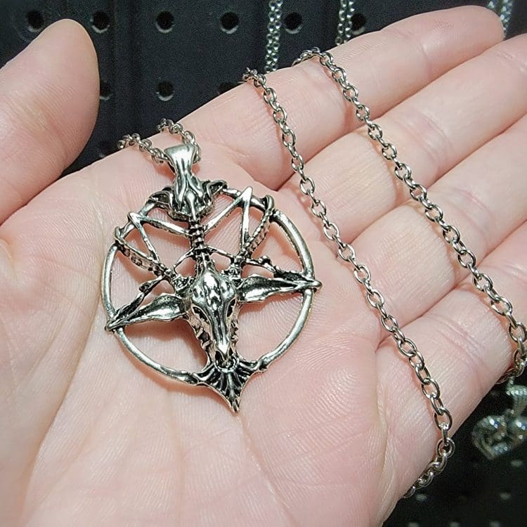 Baphomet Pendant, Baphomet Necklace, Occult Jewelry