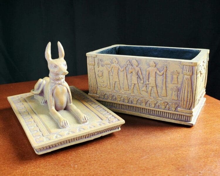 Ancient Egyptian Anubis Jewelry Box