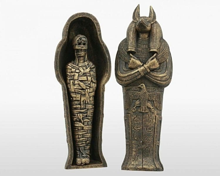 Anubis Coffin with Mummy, Creepy Egyptian