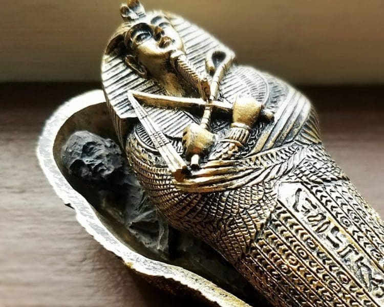 Egyptian coffin with mummy, Creepy Oddities