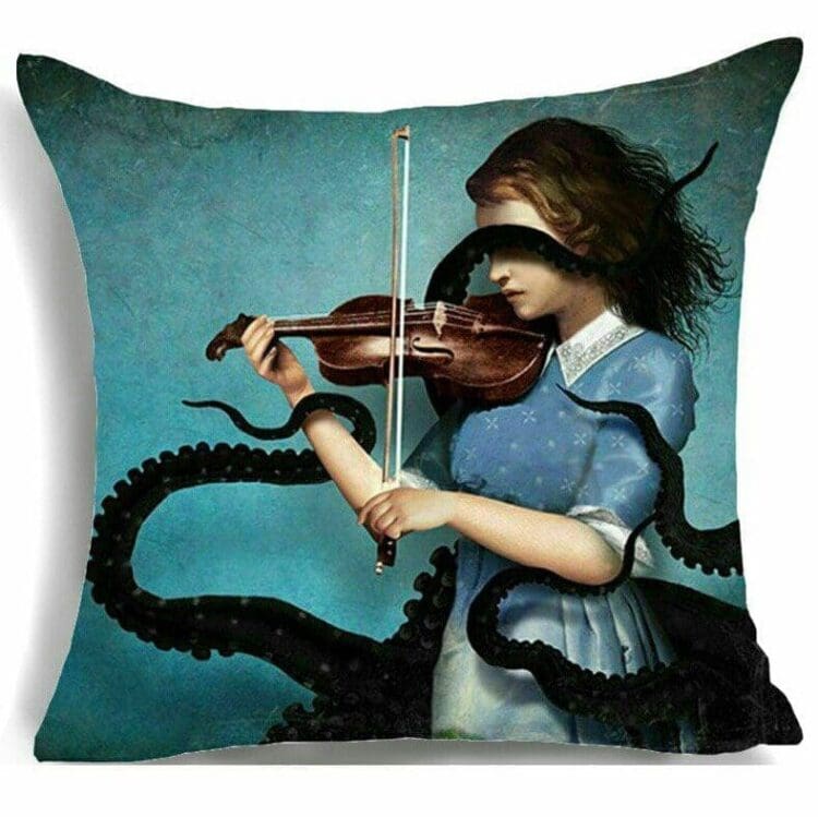 Gothic Throw Pillow, Abstract Throw Pillow, Gothic Decor