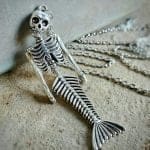 Fiji Mermaid Necklace, Gothic Jewelry