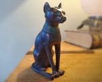 Bronze Egyptian Cat, Bastet Statue, Egyptian Decor