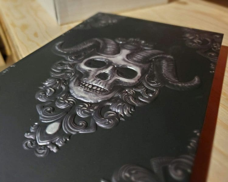 Horned Skull Journal, Book Of Shadows, Skull Sketchbook