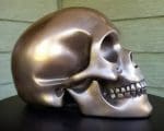 Bronze Skull, Modern Skull, Gothic Decor