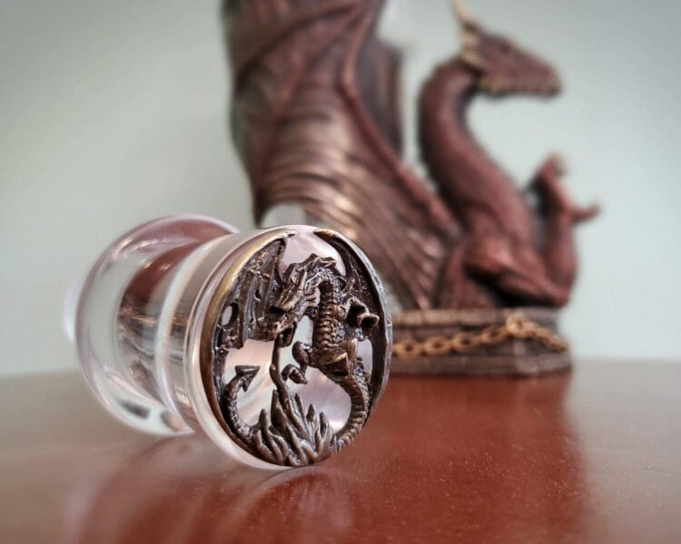 Dragon Decanter, Dragon Bottle Holder, Dragon Decor, Gothic Decor