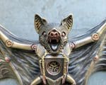 Bronze Bat Wall Plaque, Bat Wall Decor, Gothic Decor, Steampunk Decor
