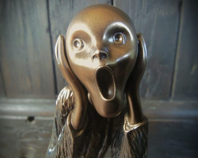 Edvard Munch The Scream Statue, Bronze The Scream, Gothic Decor