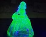 Radioactive Ghost, Uranium Glass Figure, Uranium Glass Figurine