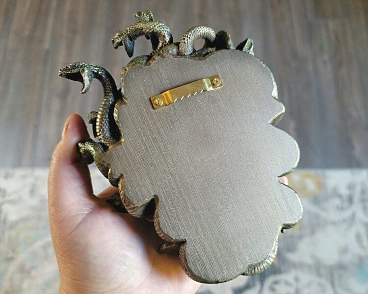 Gothic Decor, Medusa Wall Plaque, Bronze Medusa Wall Decor