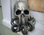 Cthulhu Skull, Lovecraft Skull, Octopus Decor, Gothic Decor