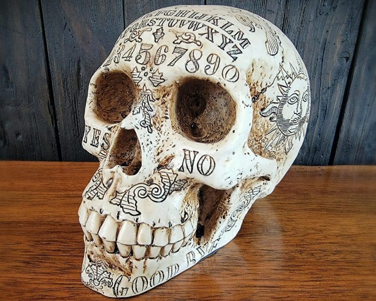 Ouija Skull, Halloween Decor, Gothic Decor