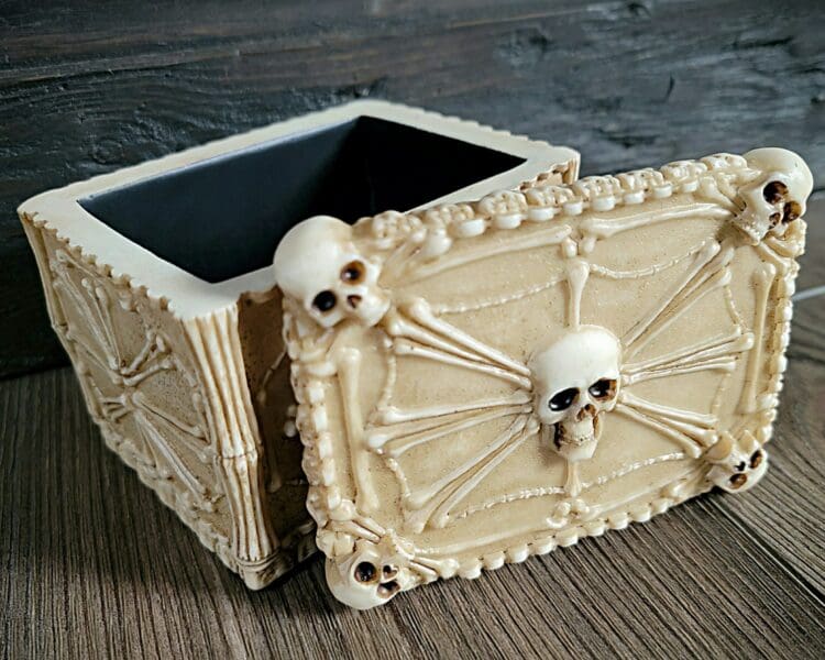 Gothic Decor, Bone Jewelry Box, Gothic Jewelry Box, Ossuary Box