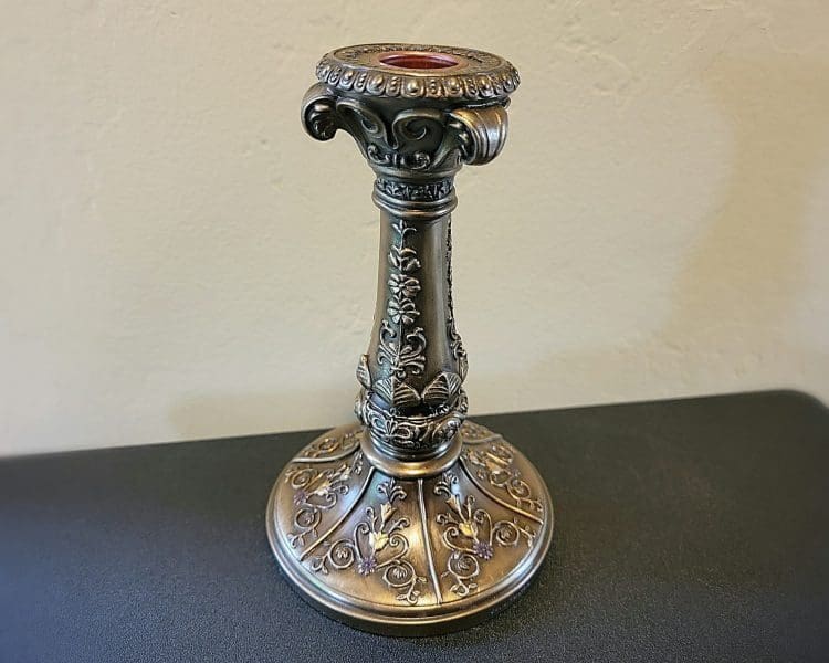 Gothic-Decor-Victorian-Bronze-Candle-Stick-Holder-Set