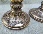 Gothic-Decor-Victorian-Bronze-Candle-Stick-Holder-Set