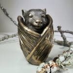 Bronze Bat Trinket Cup, Gothic Decor, Gothic Gifts, Oddities Gifts