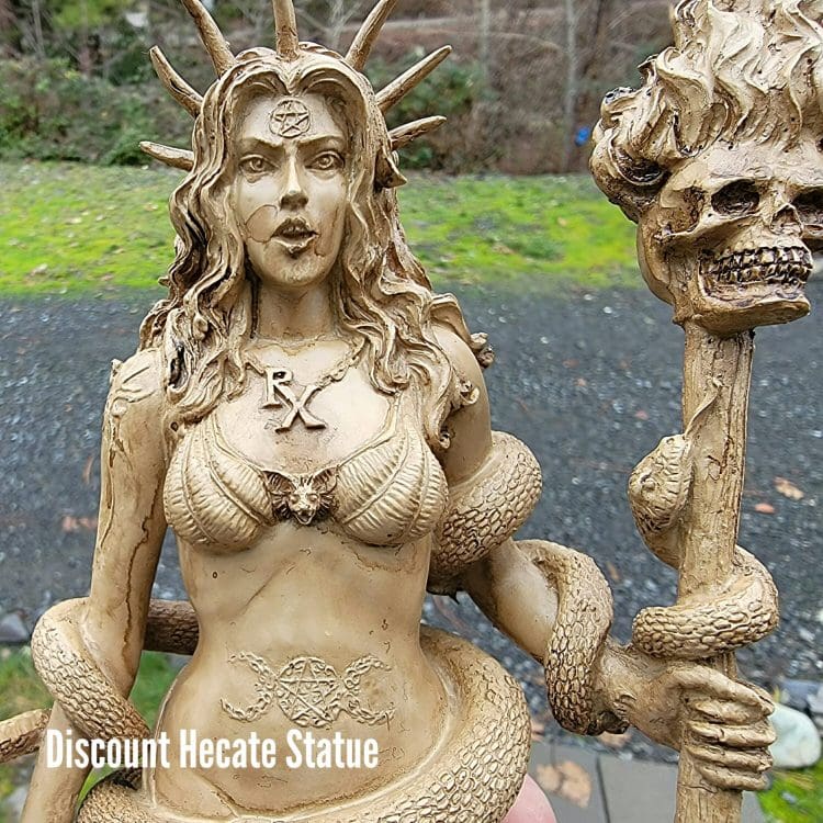 Discount Occult Decor, Wicca Statue, Hecate Statue